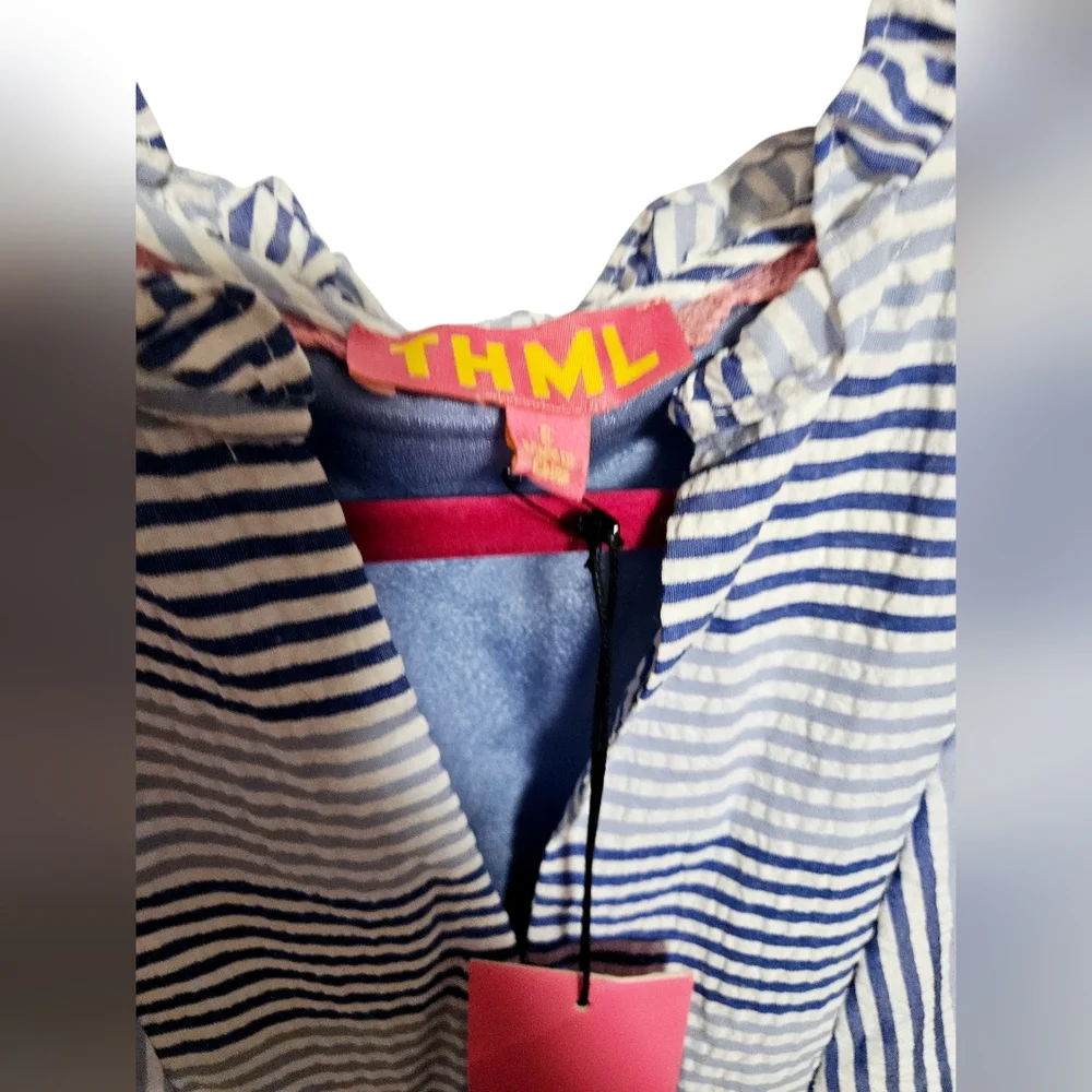 THML Flutter Sleeve Striped Dress - Picture 5 of 5